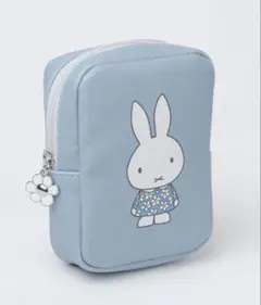【新品】ミッフィー miffy ブルードレス 縦型 スクエア ポーチ