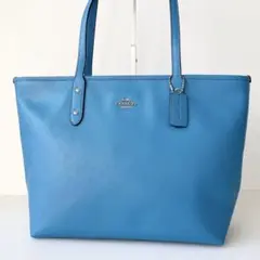 【新品・保管品】COACH シティー ジップ トップ トートバッグ A4