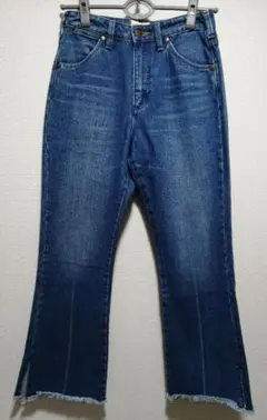 Wrangler FREAK'S STORE ブルー フレアデニム フリンジ S