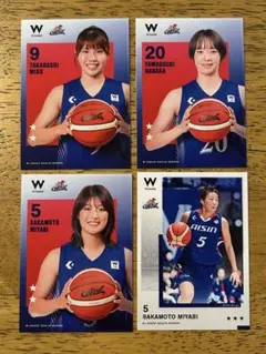 Wリーグ トレーディングカード アイシン4枚セット