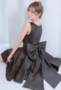 Chloe リネンタイバックドレス ワンピース リボン Chloe リネンタイバックドレス ワンピース リボン - メルカリ