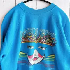 激レア★80s 90s ヘインズ マルディグラ スウェット トレーナー M 青