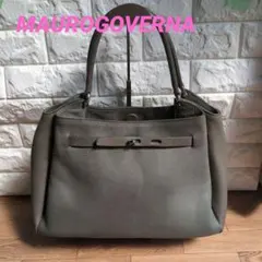 【美品✨】マウロゴヴェルナ カード トートバッグ レザー グレージュ 美品✨】マウロゴヴェルナ カード トートバッグ レザー