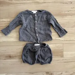 ZARA バンブー織シャツ　ブルマーバンブー　セットアップ