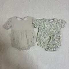 韓国子供服　ベビー服　70〜80cm 半袖ロンパース　ダルマオール　ノーブランドのサムネイル