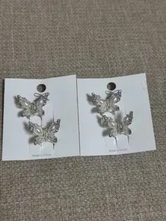 バタフライヘアクリップ