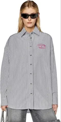 【新品、タグ付き】diesel ストライプシャツ