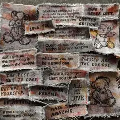 A19 デニムリメイク　デニムタグ　ペイント染め　　20枚