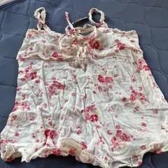 LIZLISA 旧タグ 希少 00s 花柄リボン付きレースキャミソール y2k 希少 LIZLISA 旧タグ ビッグリボンパワネ総レースキャミソール