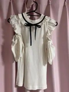 Ank Rouge 半袖ニット オフショルのサムネイル