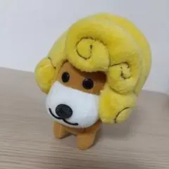 상태좋음 アフロ犬 ぬいぐるみ カーリー犬