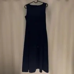 UNIQLO レディース AIRism ノースリーブワンピース ネイビー M