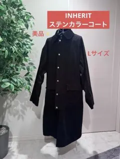 INHERIT ブラック ステンカラーコート バブアー似