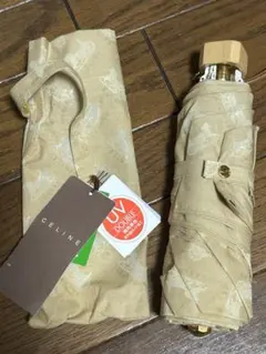 CELINE 折りたたみ傘 晴雨兼用 マカダム柄