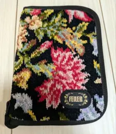 FEILER フラワー柄 カードケース　お薬手帳ケース