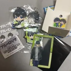 ブルーロック　潔世一　ガチャガチャちるこっとラバーキーチェーン　アクキー　カード