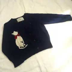 組曲　猫カーディガン　90サイズ相当