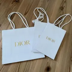 Dior ホワイトショップ袋 3点セット