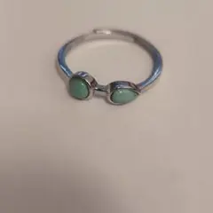 天然ターコイズシレバーリング S925