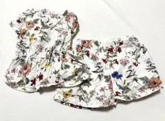 petit main 半袖 トップス 80 夏服 女の子 セットアップ　花柄