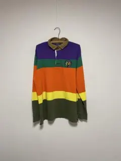 Polo Ralph Lauren カラフル ボーダー ラガーシャツ ポロシャツ