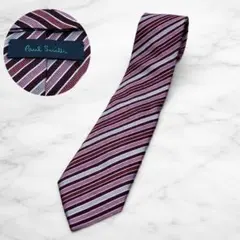 ポールスミス マルチストライプ レジメンタル ネクタイ シルク 日本製 結婚式