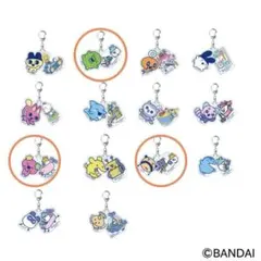 たまごっちふぁくとり〜！　セットアクリルキーホルダー　3点