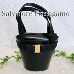 サルヴァトーレフェラガモ ヴァラ バケツ型 トート BA216161【美品】