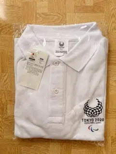 東京2020 パラリンピック ポロシャツ ホワイト Ｌ