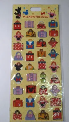 平成レトロ　ミッキー＆フレンズ バッグシール　ディズニーストア