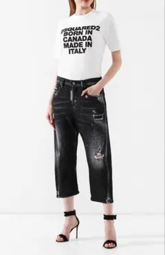 ビッグタグ DSQUARED2 ディースクエアード ワイド デニム 36サイズのサムネイル