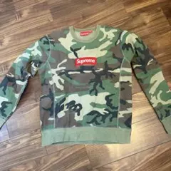 Supreme 15AW ボックスロゴ クルーネックスウェット カモフラ柄 M