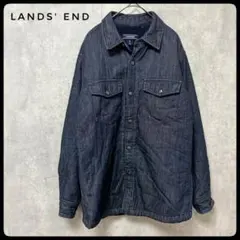LANDS' END　ランズエンド　00s　デニムボアジャケット　S