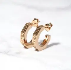 VERSACE グレカ 両耳ピアス 1008760ゴールド メンズ （ゴールド