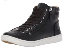 UGGアグ　ブラックレザー ハイカットスニーカー