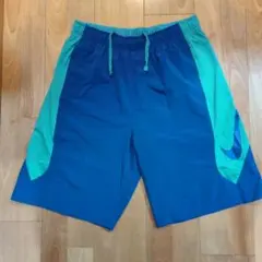 美品☆NIKE PRO トレーニングショートパンツ☆ブルーXL