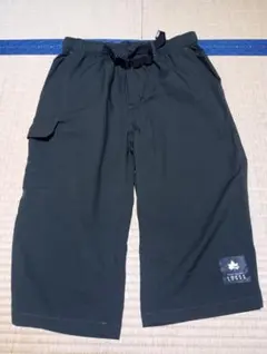 ロゴス　ハーフパンツ　ダークグレー　Lのサムネイル