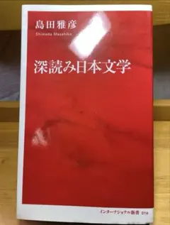 深読み日本文学 書き込みなし 美品 綺麗 島田雅彦 インターナショナル新書集英社