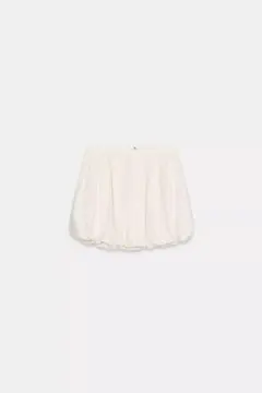 ZARAホワイト バルーンスカート