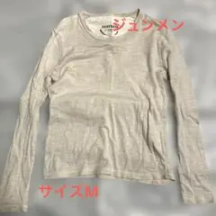TOMPKINS コットン100% ベージュ長袖カットソーのサムネイル