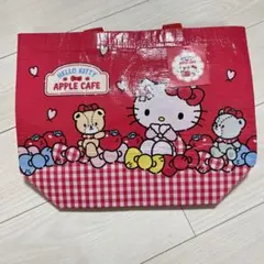 【韓国限定】新品未使用　ハローキティ バッグ　エコバッグ　マイバック　赤　タグ