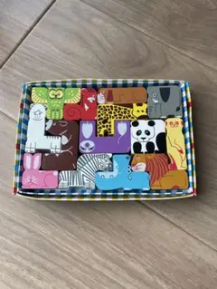 ベネッセ かたちのつみあげサーカス 木のおもちゃ　つみき