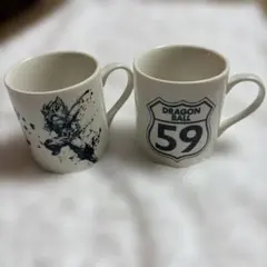 ドラゴンボール 墨絵マグカップ　2個セット
