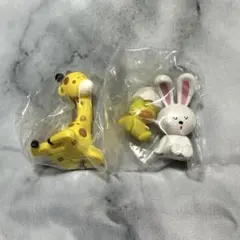 【セット】きりんちゃん うさぎちゃん＆ひよこちゃん たべっ子どうぶつ 2 肩ズン