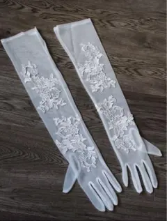 ウエディングロンググローブ＆ベールセット