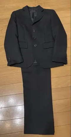 ミチコロンドン　140cm ストライプスーツ ブラック