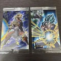 ドラゴンボール　ウエハース　ベジットGR&孫悟飯、孫悟空SR 2枚セット