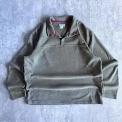 90s 00s 短丈　スエット　ハーフジップ　old mony