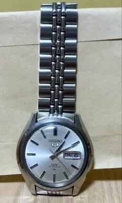 SEIKO 5 自動巻き時計 シルバー文字盤 7S26C - メルカリ