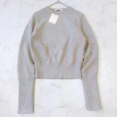 未使用 ウィムガゼット シアーラメニット 長袖 くすみ色 ピンク